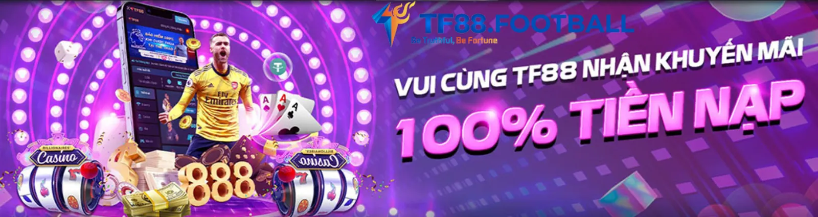 TF88 Football ⚡ TF88 Nhà Cái - Link TF88 Đăng Nhập Casino Mới Nhất 2025 +88k 1 banner TF88